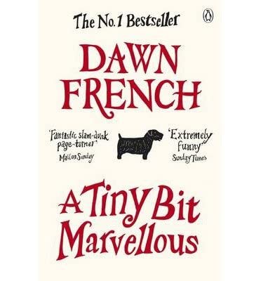 Close-up cover detail of one of the three Dawn French novels in the paperback collection set