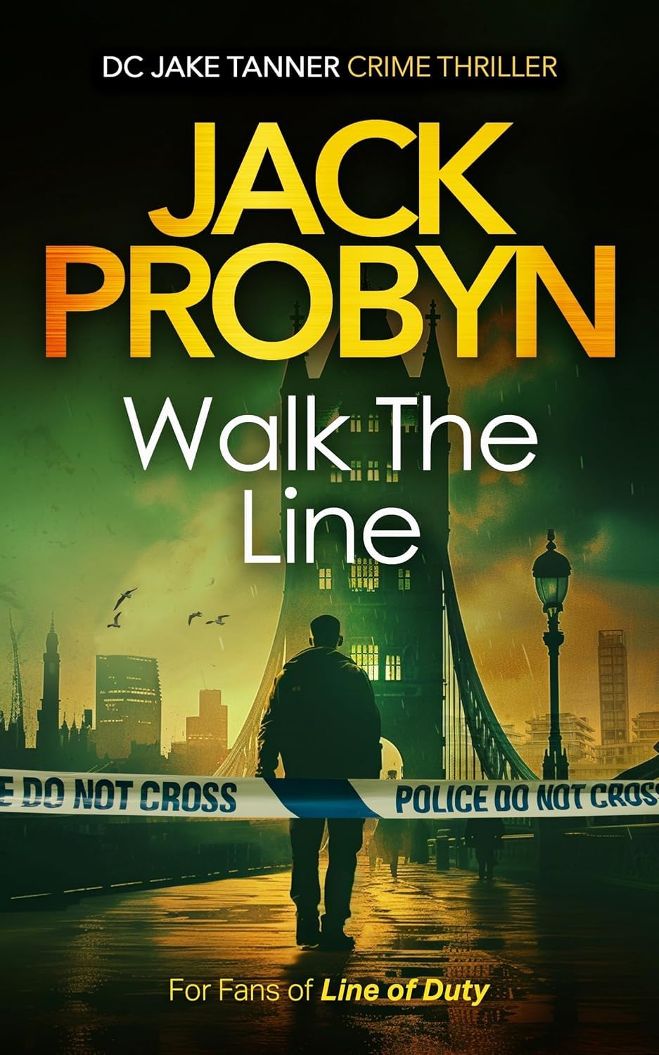 Stack of DC Jake Tanner Crime Thriller paperback novels by Jack Probyn