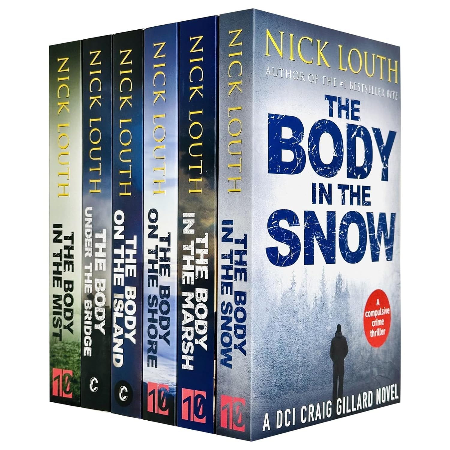 DCI Craig Gillard Crime Thrillers by Nick Louth 6 book paperback collection set front cover