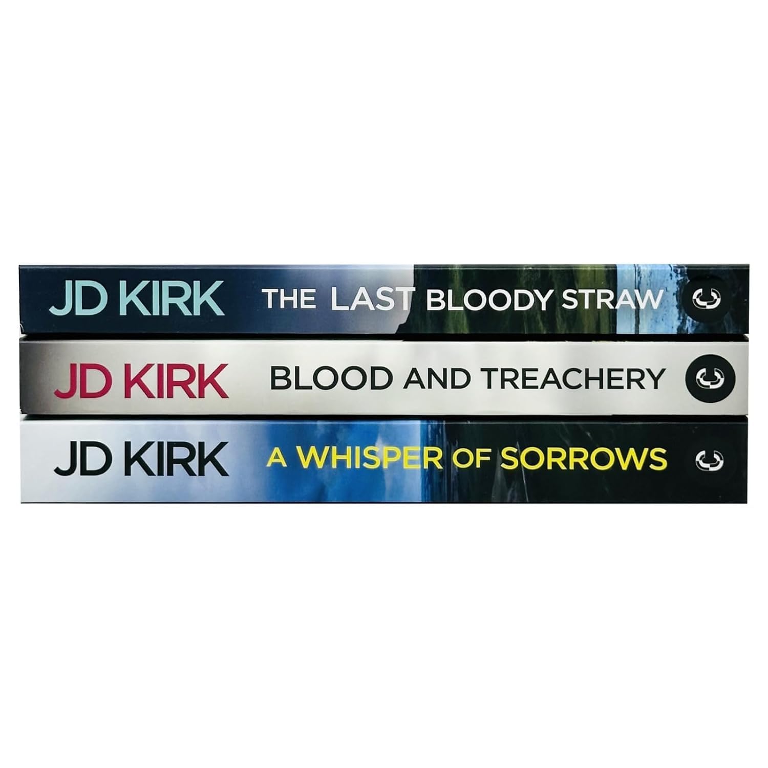 DCI Logan Crime Thrillers by JD Kirk paperback set - back cover with series description