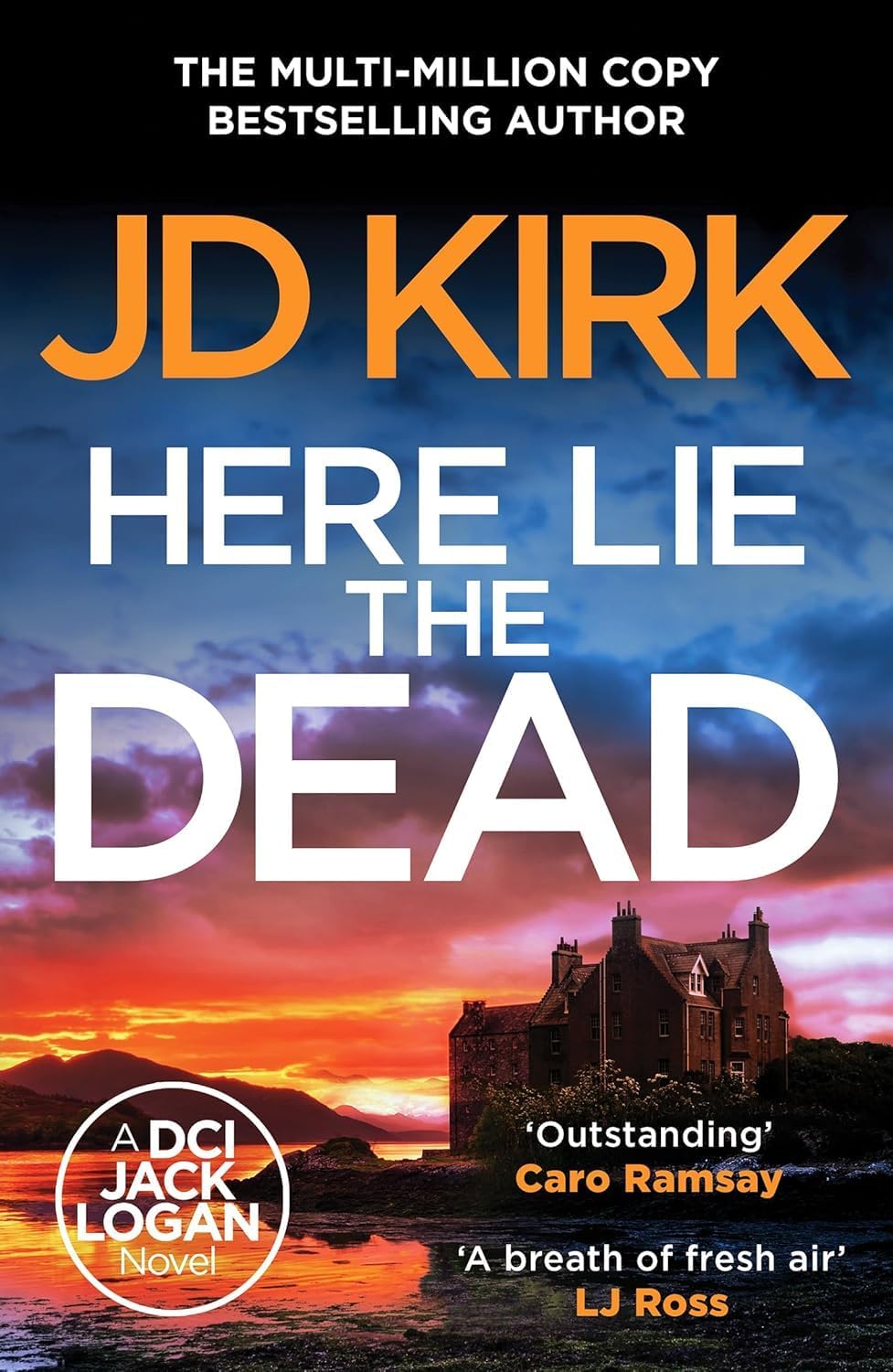 DCI Logan Crime Thrillers 13-16 by JD Kirk, 4 book paperback set, all four books fanned out