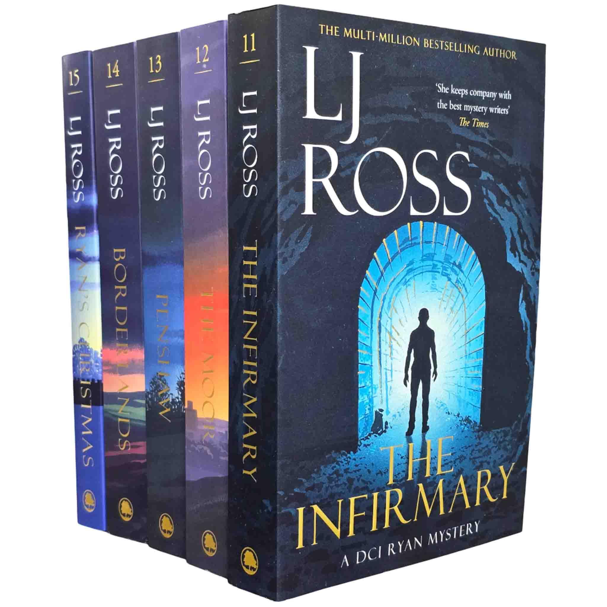 The DCI Ryan Mysteries by LJ Ross 5 Books Collection Set (Vol. 11-15) paperback front cover artwork