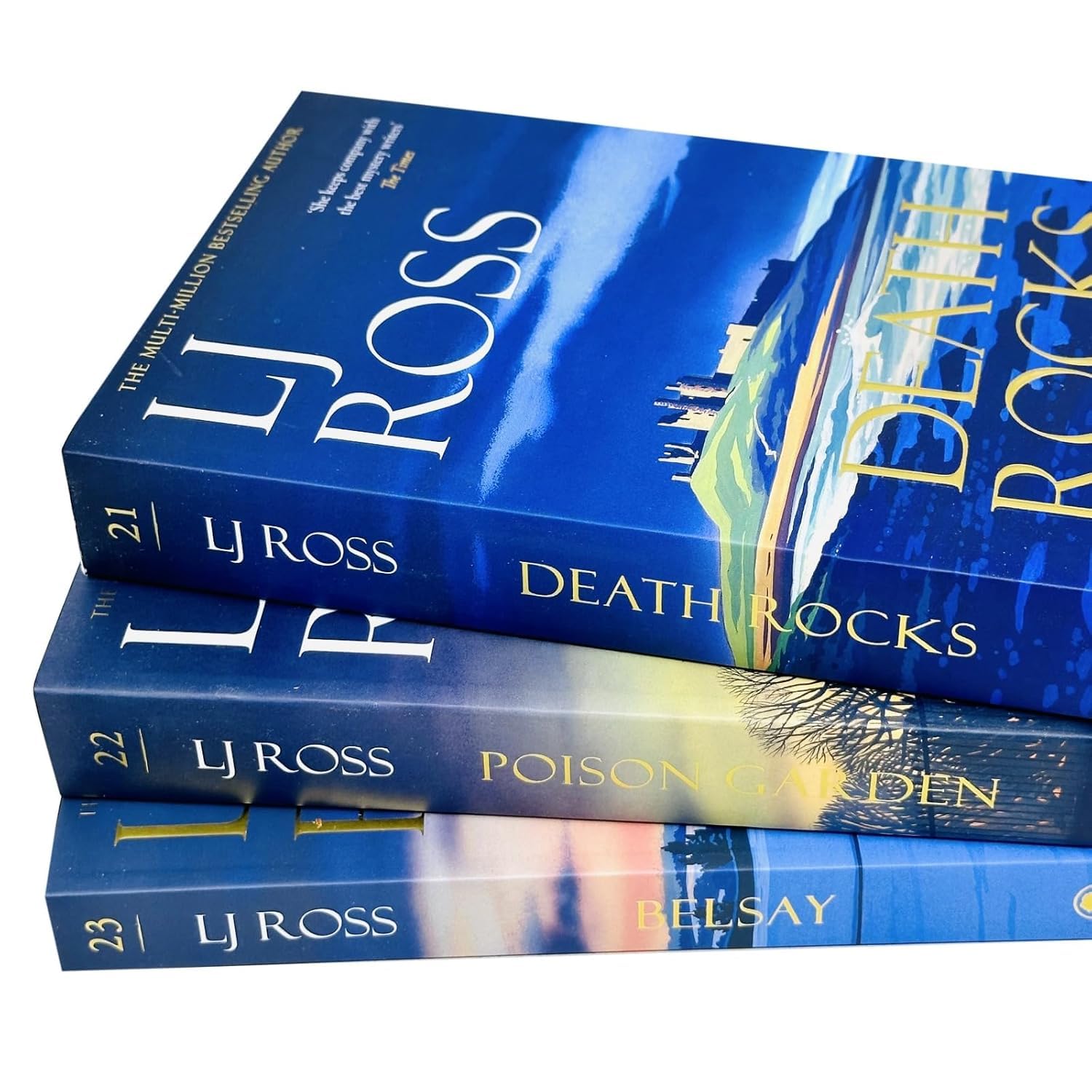 Poison Garden paperback cover, book two in this DCI Ryan Mysteries collection by LJ Ross