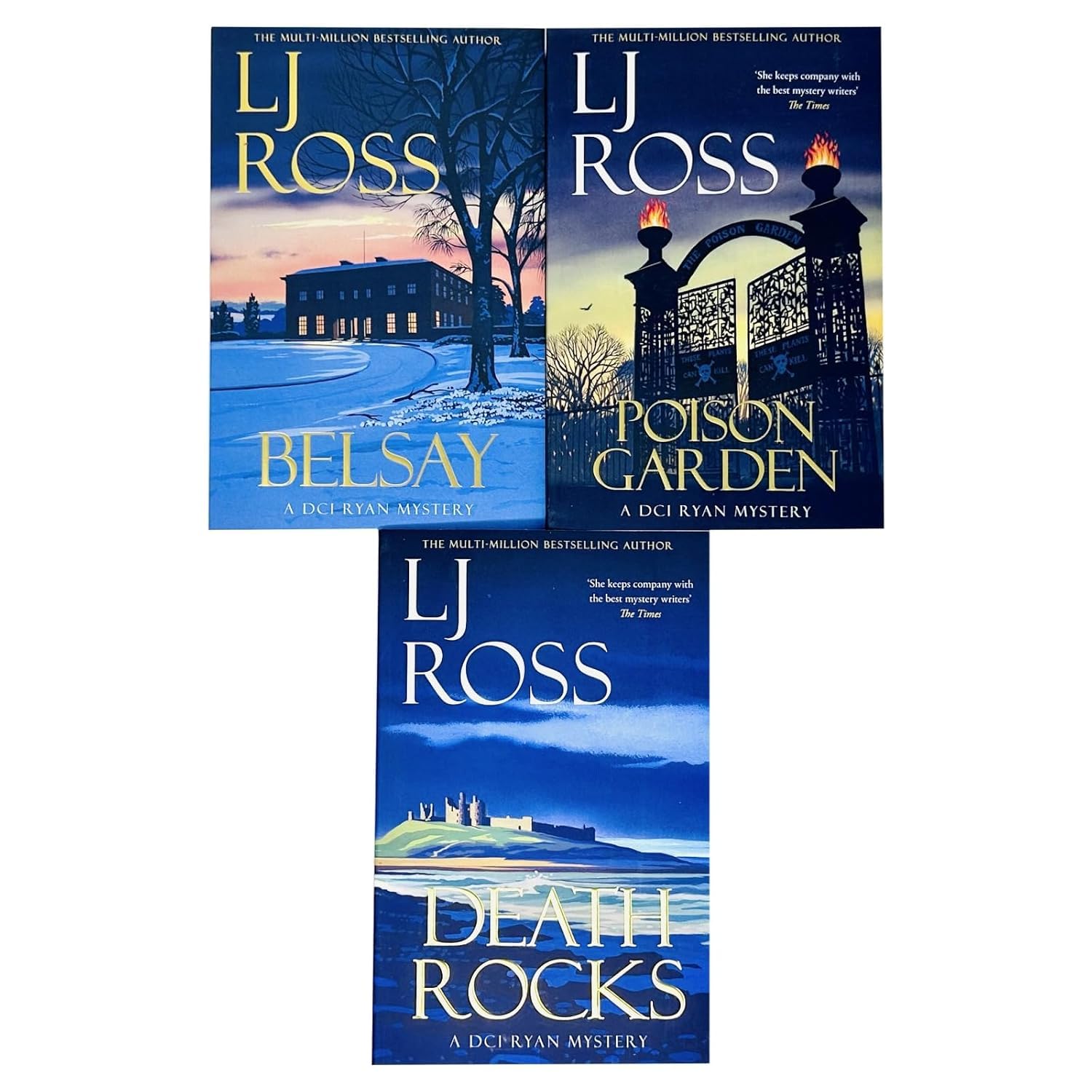 Belsay paperback cover, book three in this DCI Ryan Mysteries collection by LJ Ross