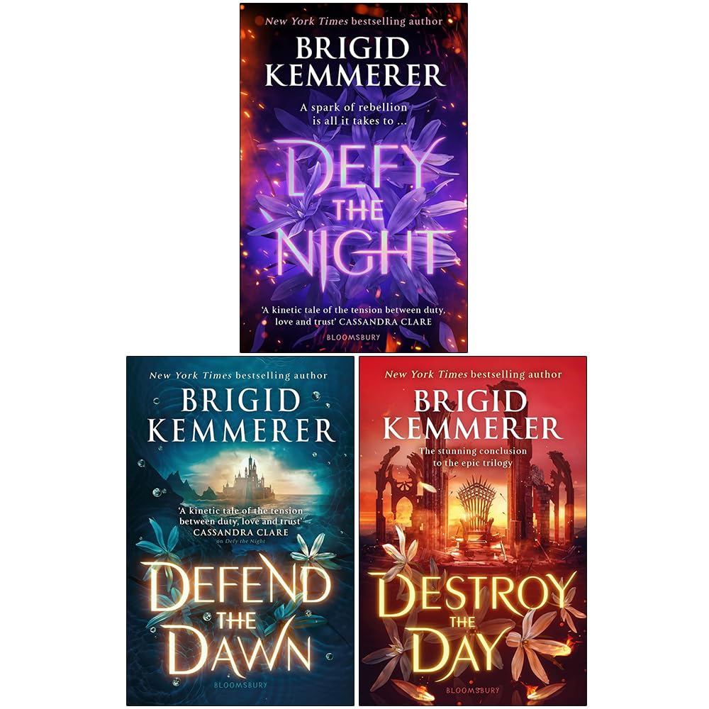 Defy the Night Series 3 Books Collection Set by Brigid Kemmerer, paperback front covers