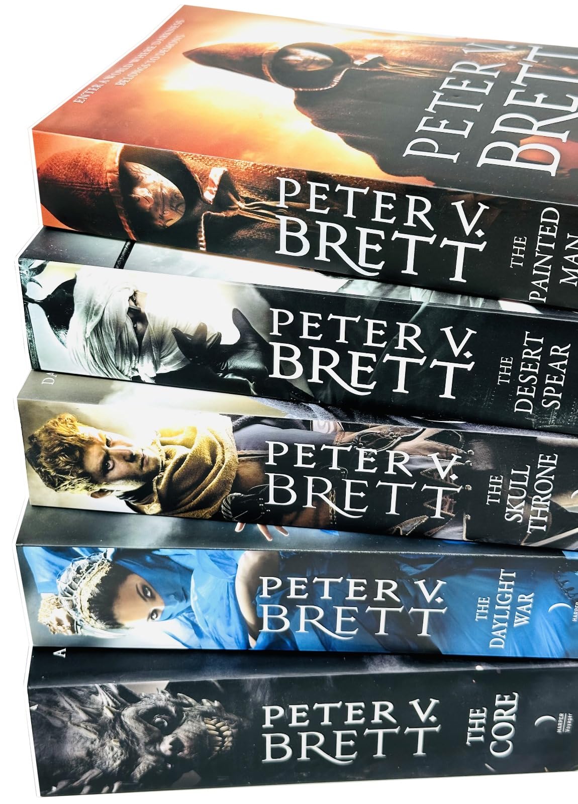 The Painted Man paperback front cover by Peter V. Brett, The Demon Cycle Book 1