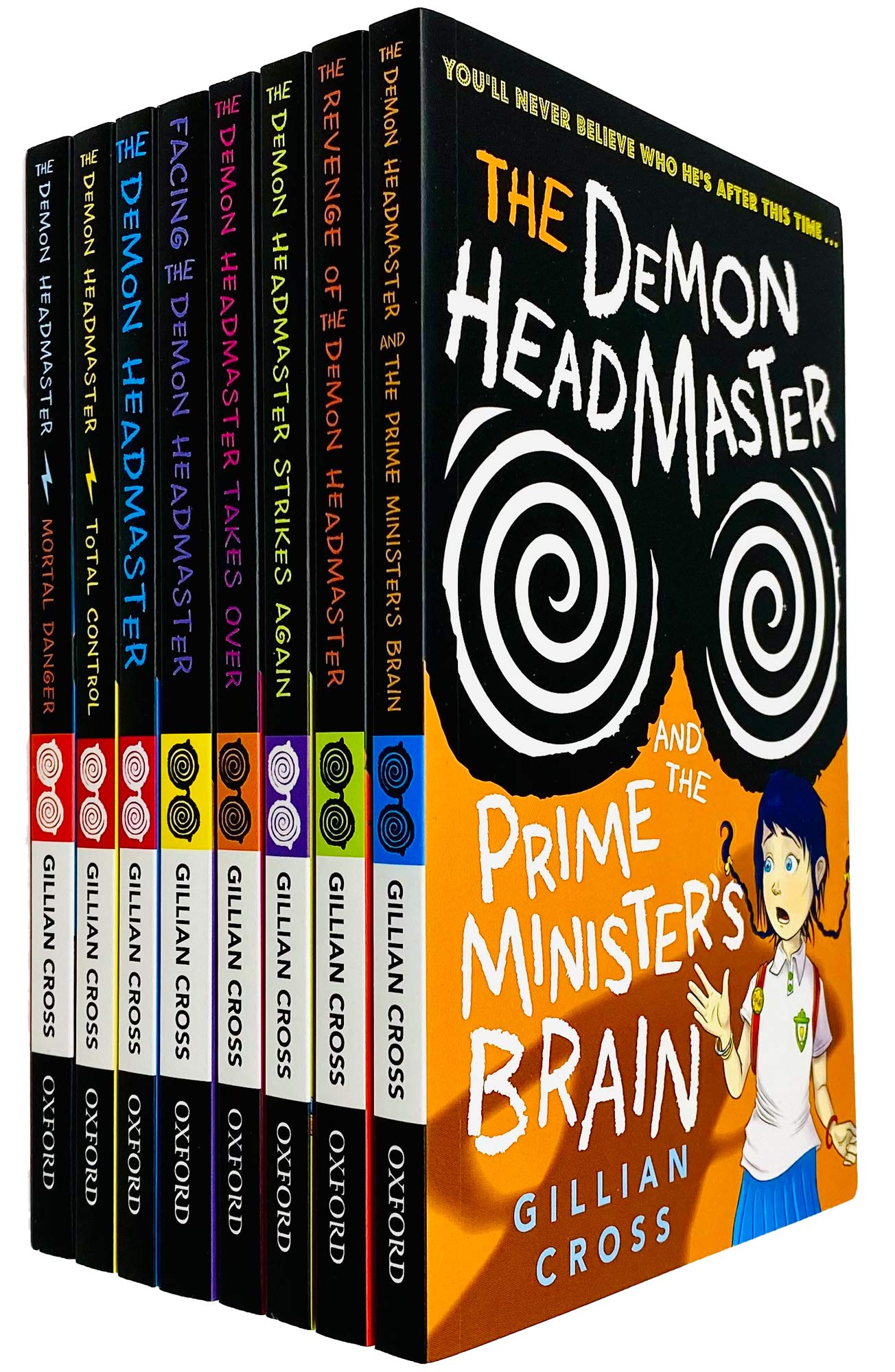 Demon Headmaster Series 8 Books Collection Set by Gillian Cross paperback - front cover of the box set