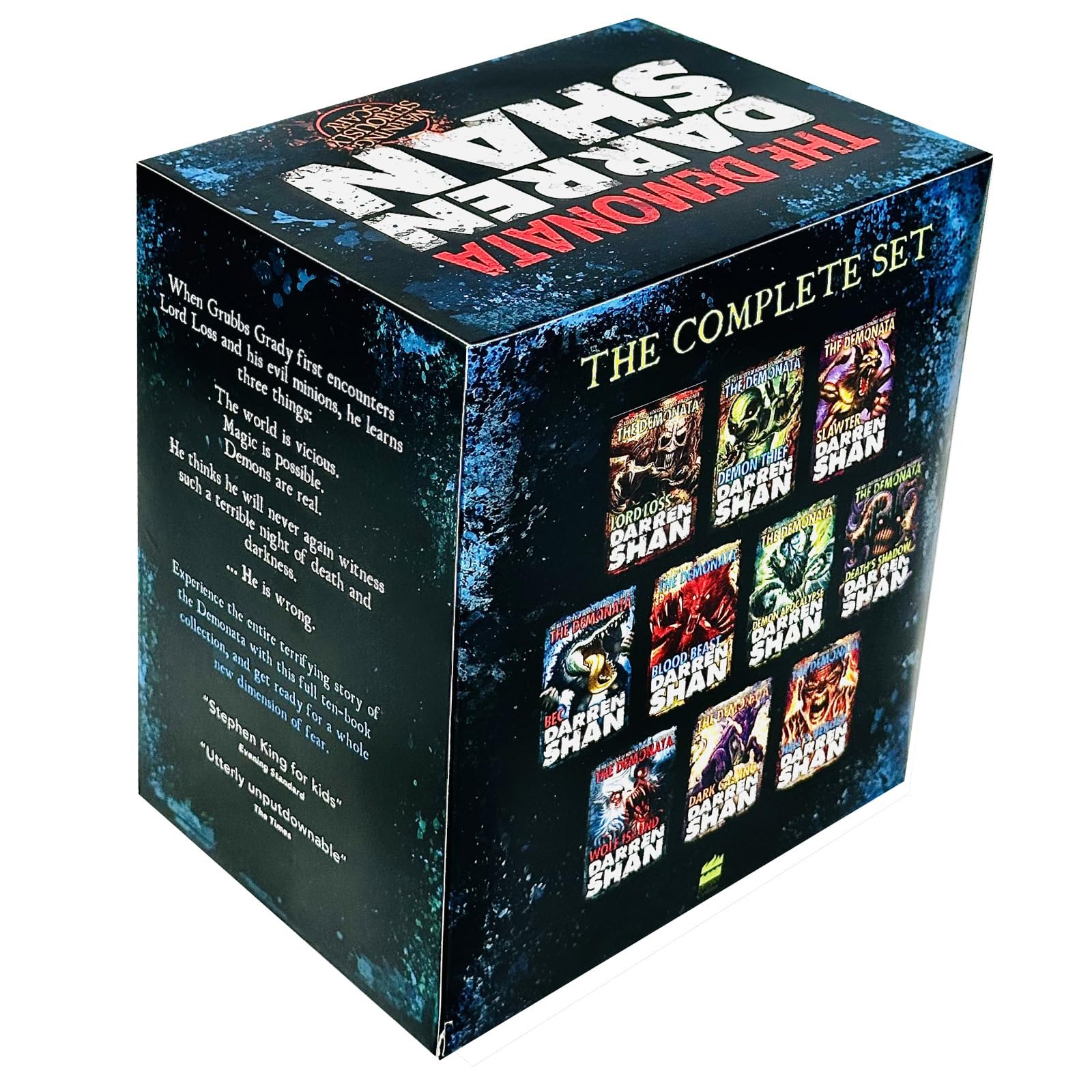Back cover and synopsis view of the Demonata 10 book collection set by Darren Shan