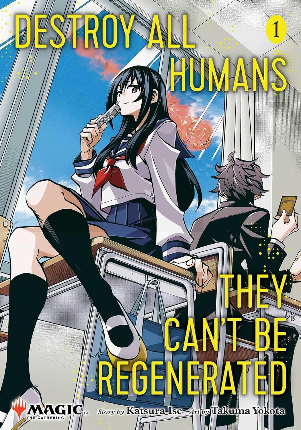 Destroy All Humans They Can't Be Regenerated Magic: The Gathering Manga Vol. 2 front cover, paperback book