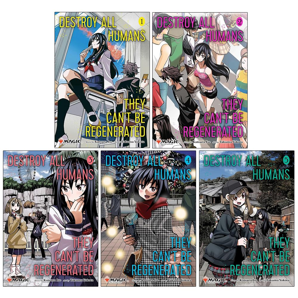 Destroy All Humans They Can't Be Regenerated Magic: The Gathering Manga Vol. 1 front cover, paperback by Katsura Ise