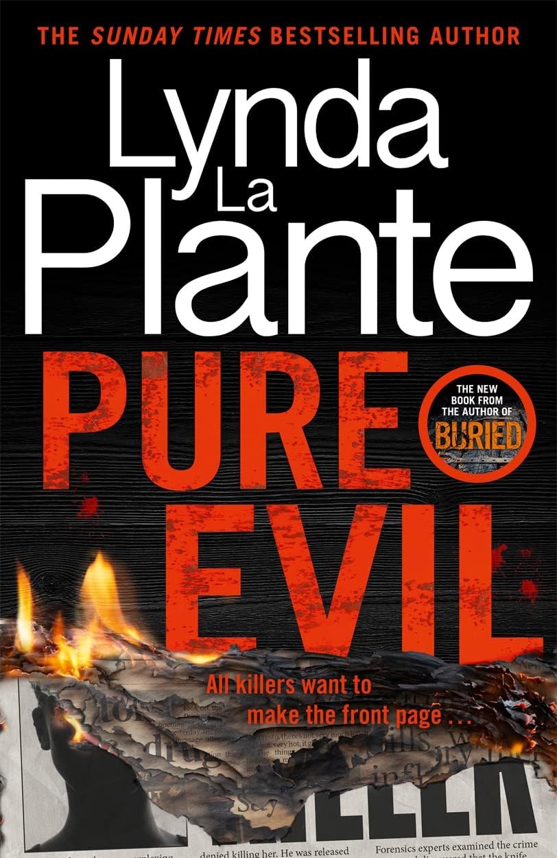 All five Detective Jack Warr paperback books by Lynda La Plante fanned out together