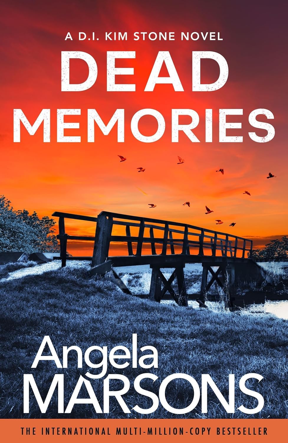 All three paperback books in the Detective Kim Stone Series 8-10 collection set by Angela Marsons fanned out together