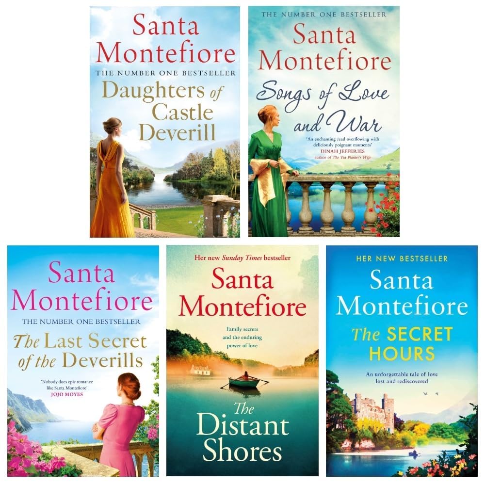 The Deverill Chronicles 5 Books Collection Set by Santa Montefiore - front cover of Songs of Love and War, paperback