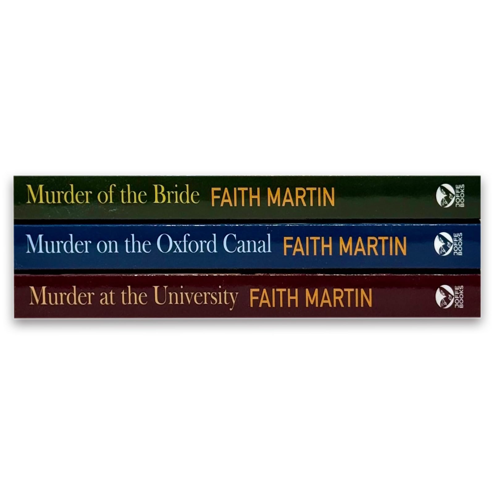 DI Hillary Greene 3 book paperback set by Faith Martin - front cover of Murder at the University