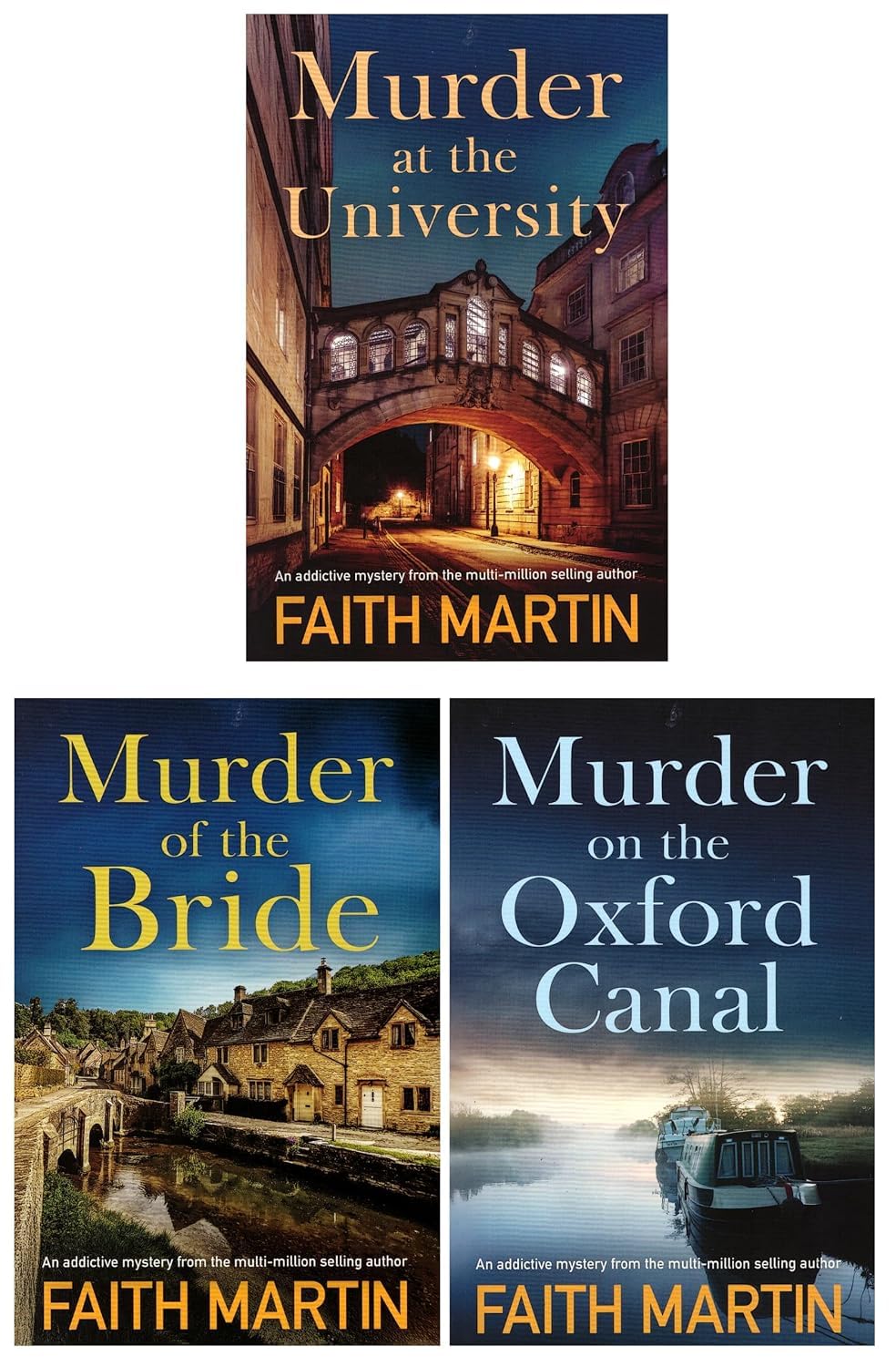 All three DI Hillary Greene paperback books by Faith Martin shown together as the complete 3-book collection set