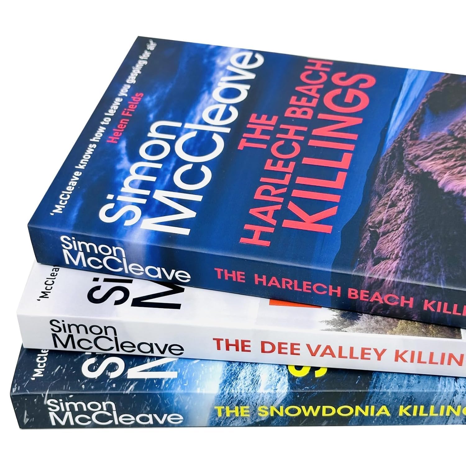 The Harlech Beach Killings by Simon McCleave, paperback front cover, DI Ruth Hunter book 2