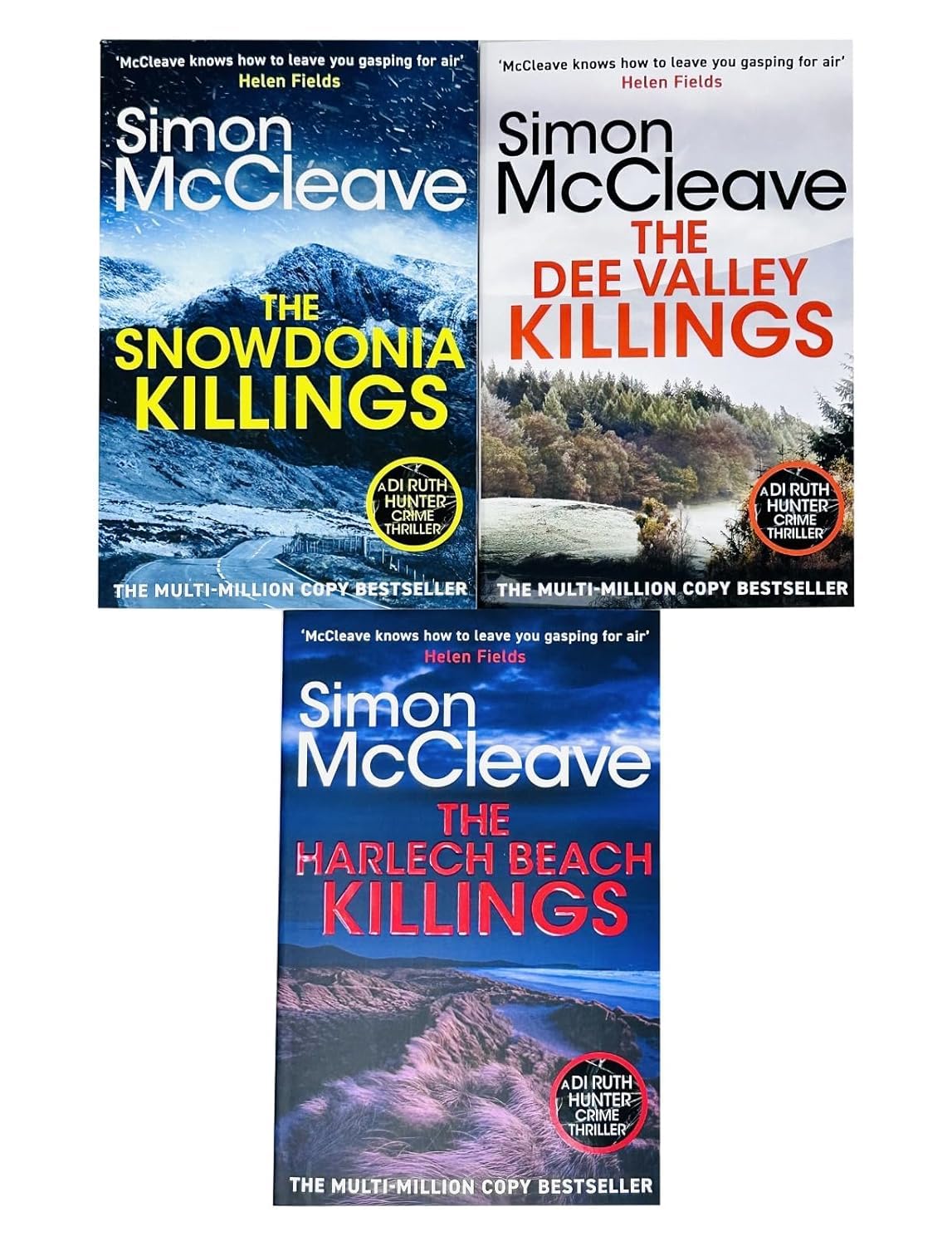 The Dee Valley Killings by Simon McCleave, paperback front cover, DI Ruth Hunter book 3
