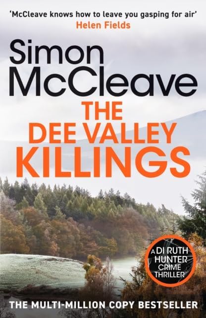 Close-up of DI Ruth Hunter paperback spines, Simon McCleave crime fiction set