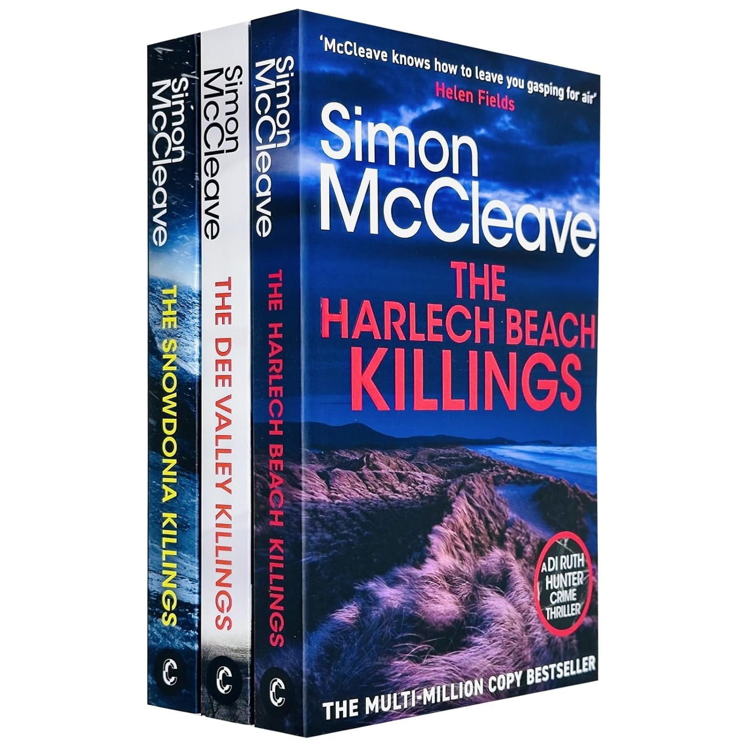 DI Ruth Hunter Series 3 Books Collection Set by Simon McCleave, paperback front covers fanned out