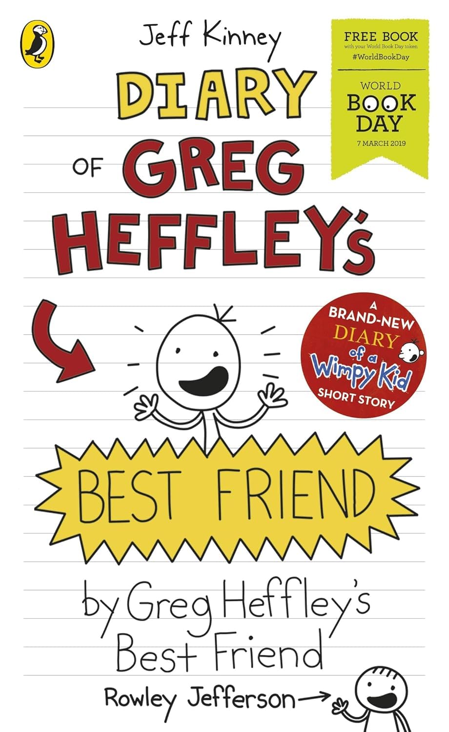Diary of Greg Heffley's Best Friend paperback cover - Rowley Jefferson spin-off book
