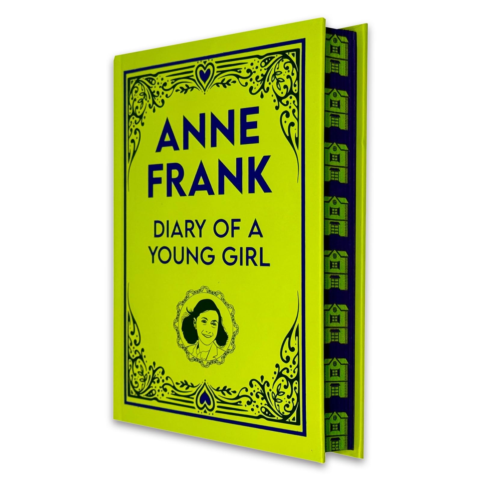 Front cover of The Diary of a Young Girl by Anne Frank, premium hardcover gift edition