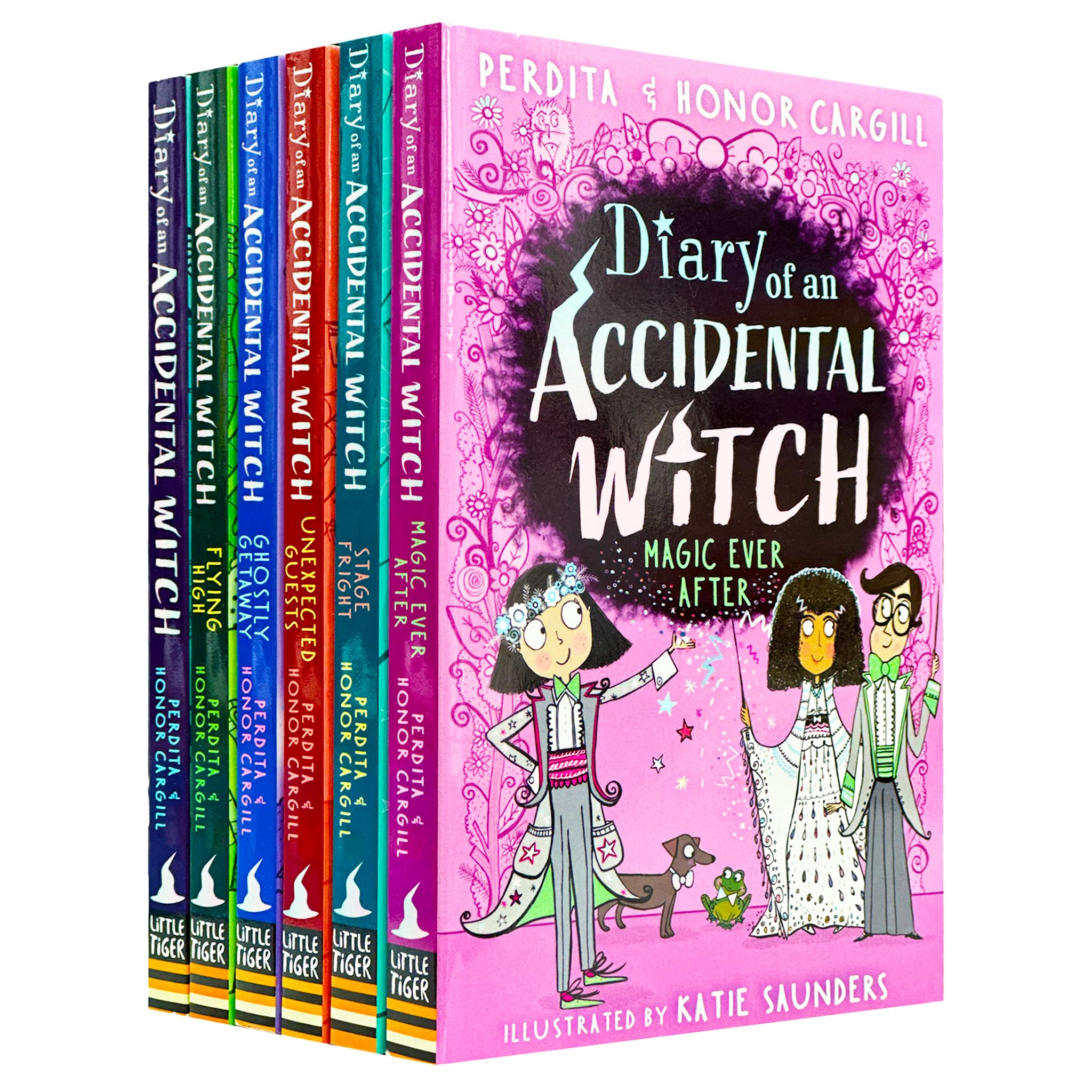 Diary of an Accidental Witch 6 Books Collection Set by Honor and Perdita Cargill - front cover of the paperback set