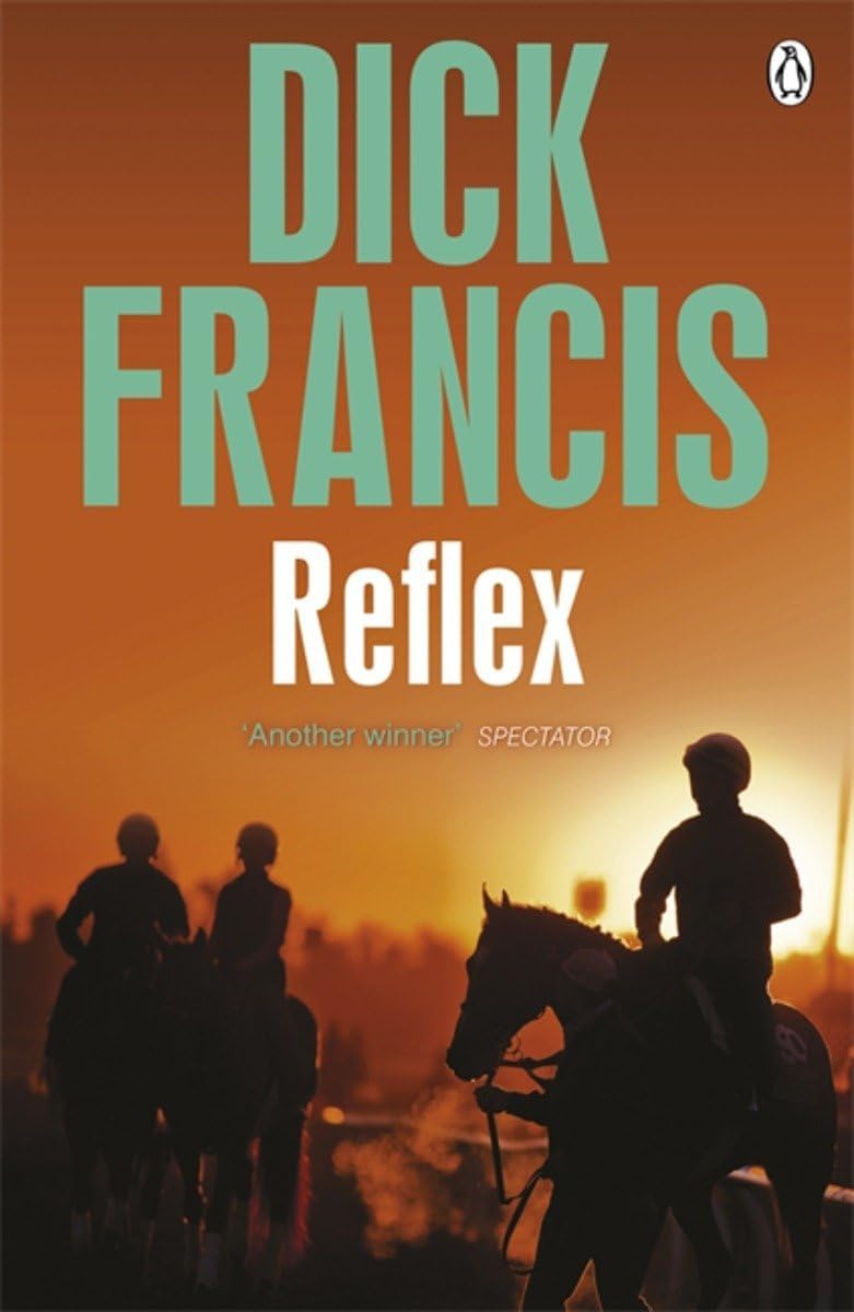 Reflex and Hot Money paperback covers close-up from the Dick Francis Collection