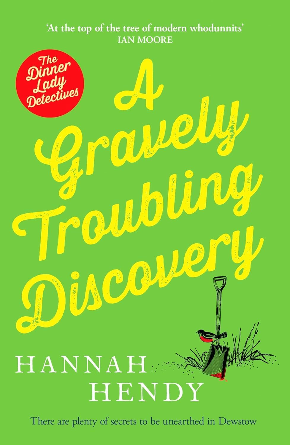 Back cover blurb of a Dinner Lady Detectives paperback showing the book synopsis
