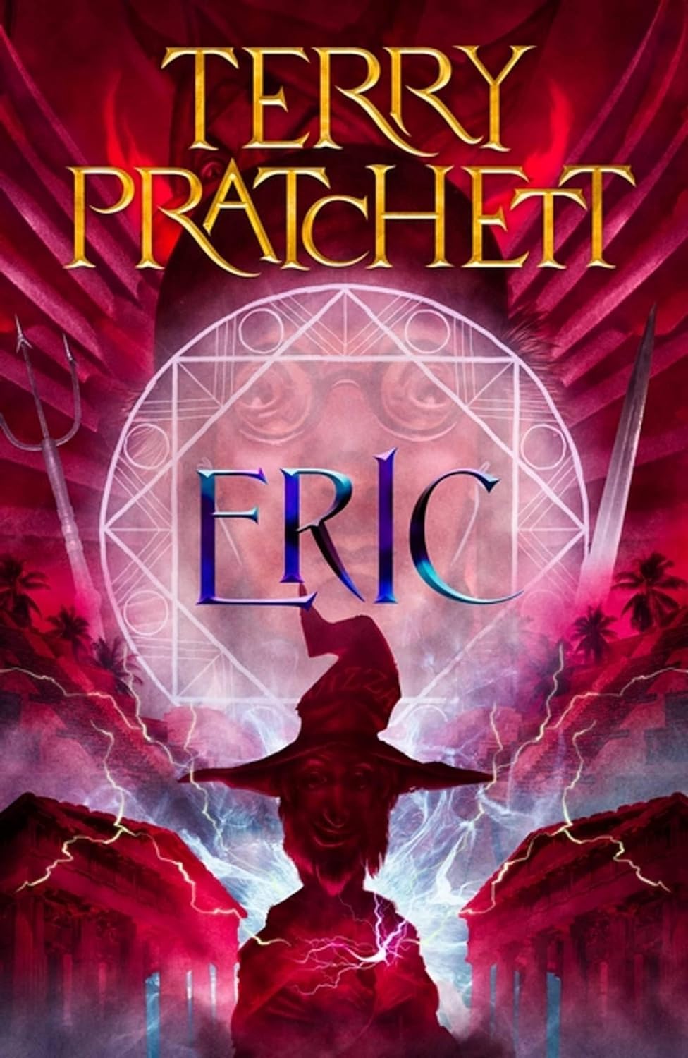 Close-up front cover of Eric, Discworld novel 9, paperback edition by Terry Pratchett