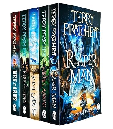 Discworld Novels Series 3 by Terry Pratchett 5 books paperback collection set front covers