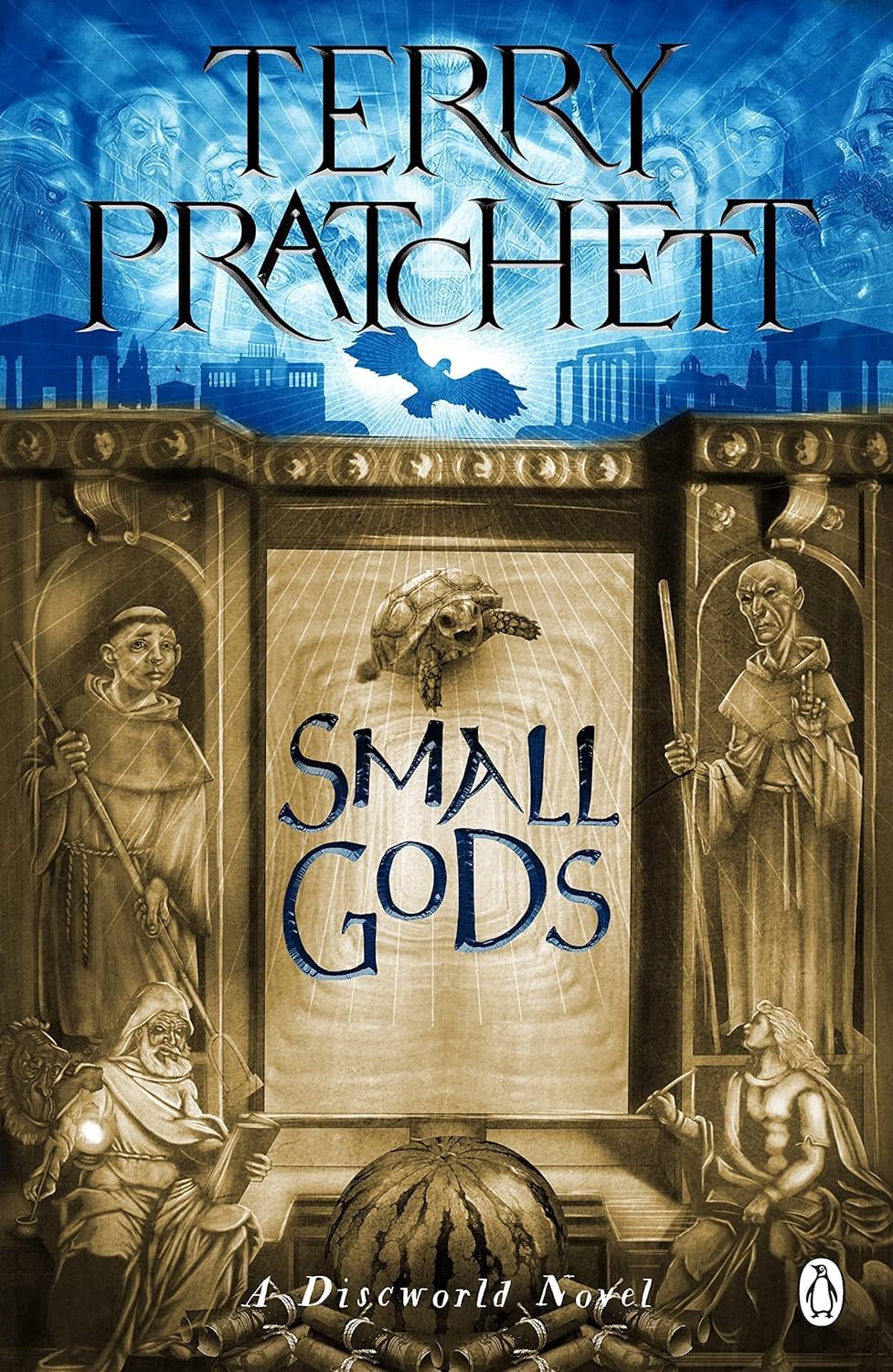 Back cover synopsis view of the Discworld Novels Series 3 paperback collection set