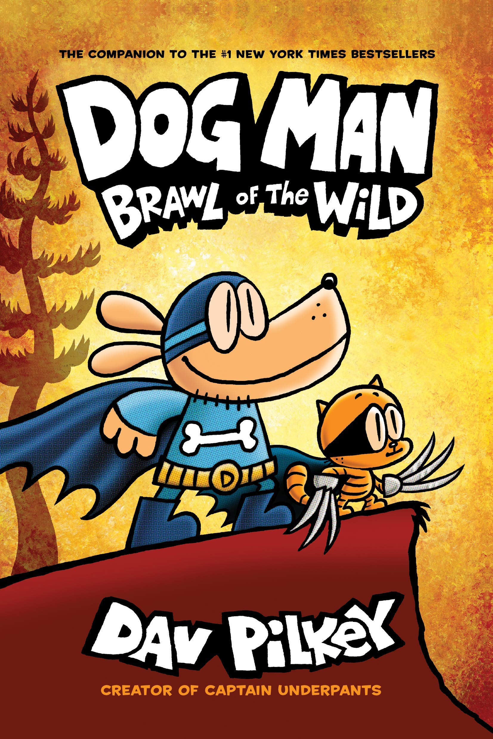 Back cover of the Dog Man 5 book paperback collection set showing series synopsis and titles