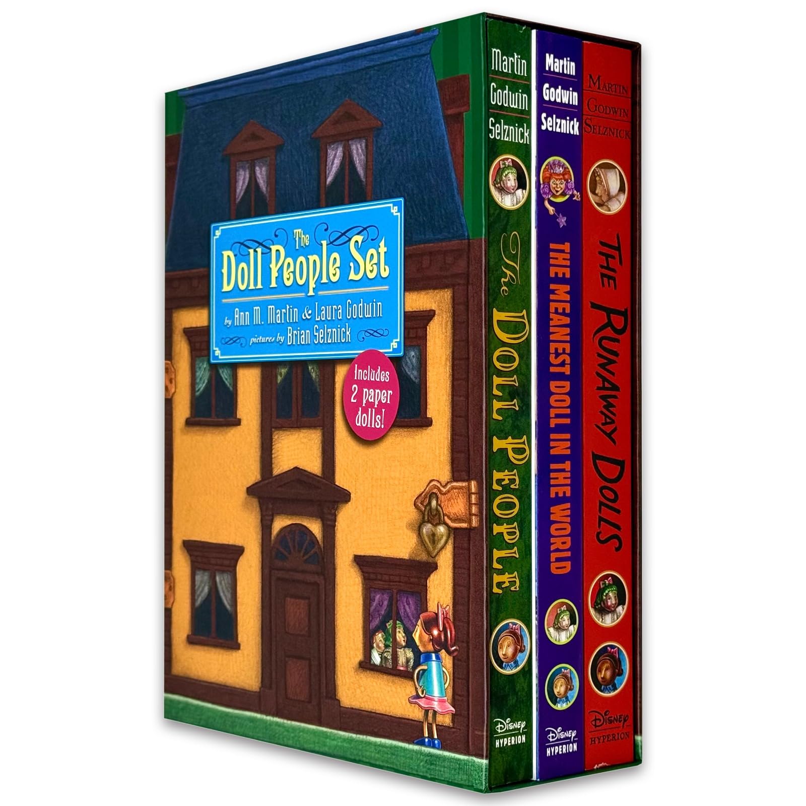 The Doll People Collection 3 book paperback box set front cover by Ann M. Martin and Laura Godwin