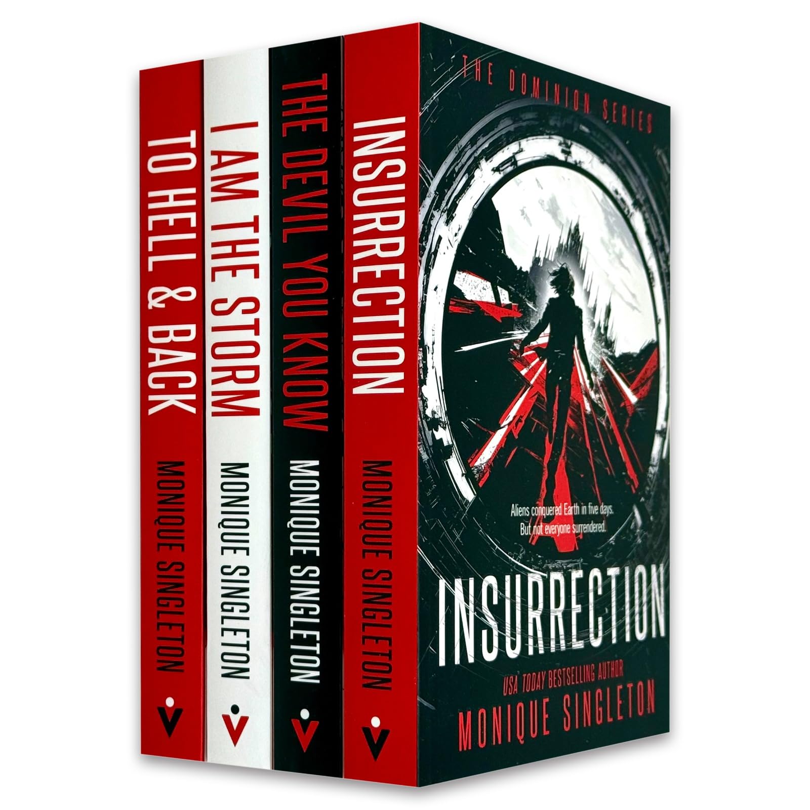 The Dominion Series 1-4 Books Collection Set by Monique Singleton - front cover of The Devil You Know, paperback