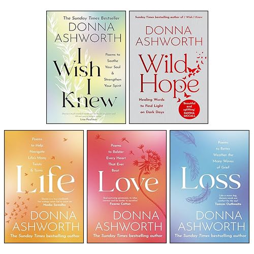 Donna Ashworth 5 Books Collection Set hardback front cover, Wild Hope, I Wish I Knew, Love, Loss and Life
