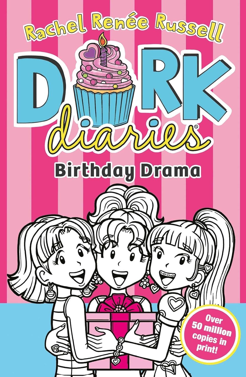 All five Dork Diaries paperback books fanned out showing the complete 5 book collection set
