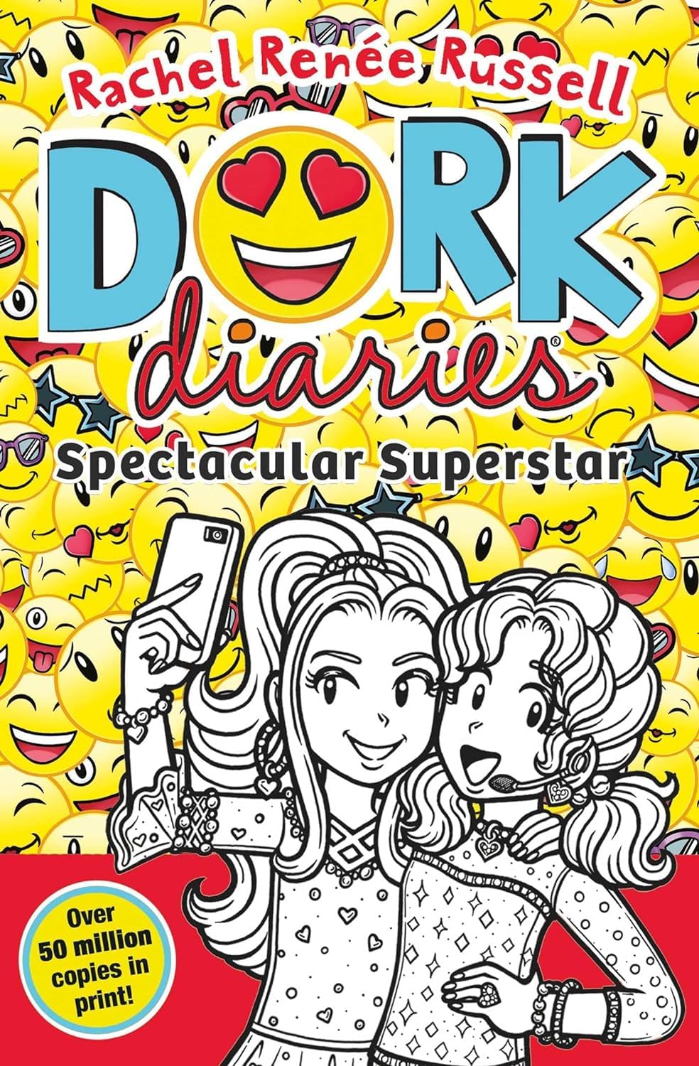 Back cover artwork and blurb from a Dork Diaries paperback in the 5 book collection set