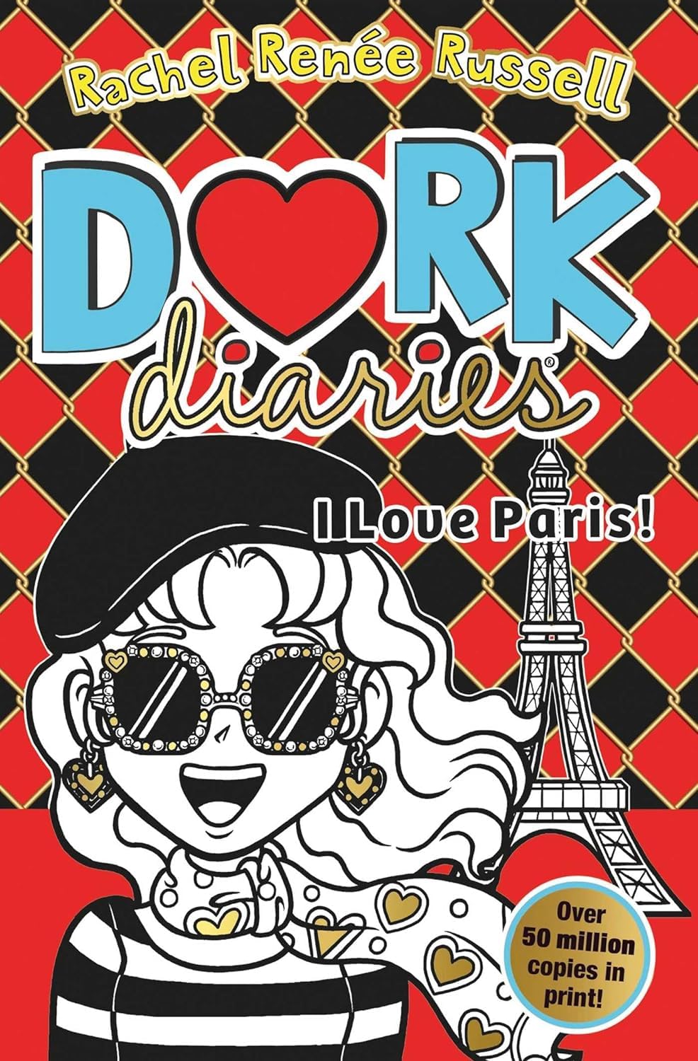 Inside page spread showing Nikki Maxwell's diary-style doodles from a Dork Diaries paperback