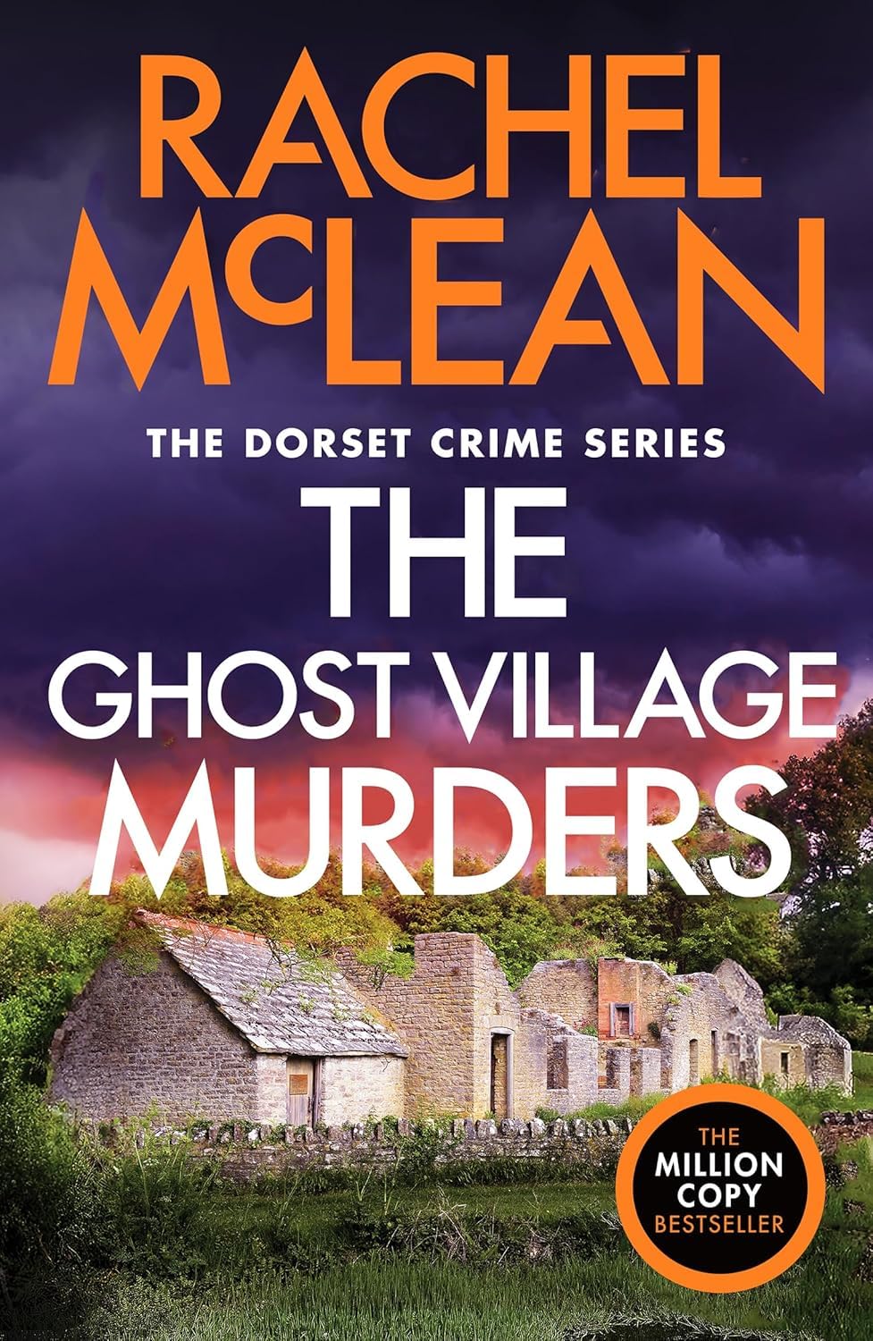 Dorset Crime Series 7-10 by Rachel McLean, all four paperback books fanned out showing full covers