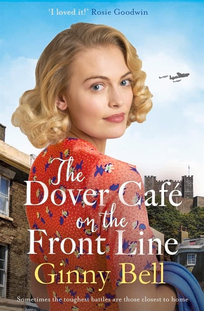 The Dover Cafe Under Fire paperback cover, book three in the Dover Cafe Series by Ginny Bell