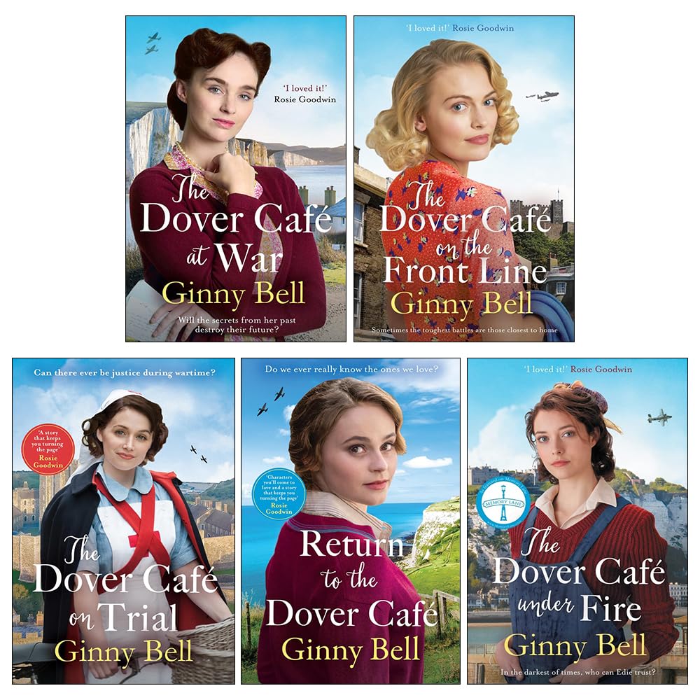 Dover Cafe Series by Ginny Bell 5 Books Collection Set - front cover of the paperback box set