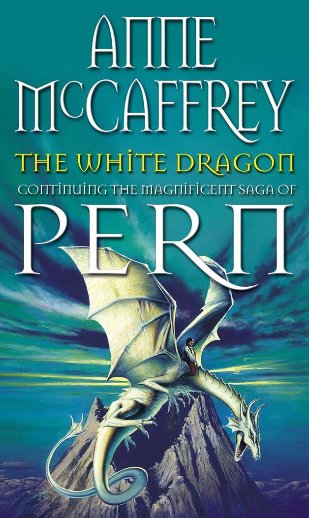 The White Dragon by Anne McCaffrey paperback front cover, Dragonriders of Pern series