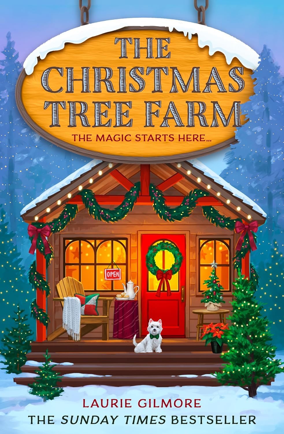 The Christmas Tree Farm and The Strawberry Patch Pancake House paperback covers, Dream Harbor series