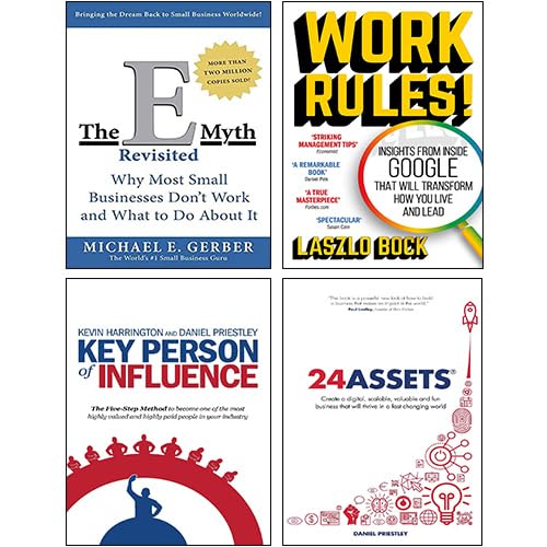 Front cover of The E-Myth Revisited by Michael E. Gerber, part of the 4-book business paperback collection