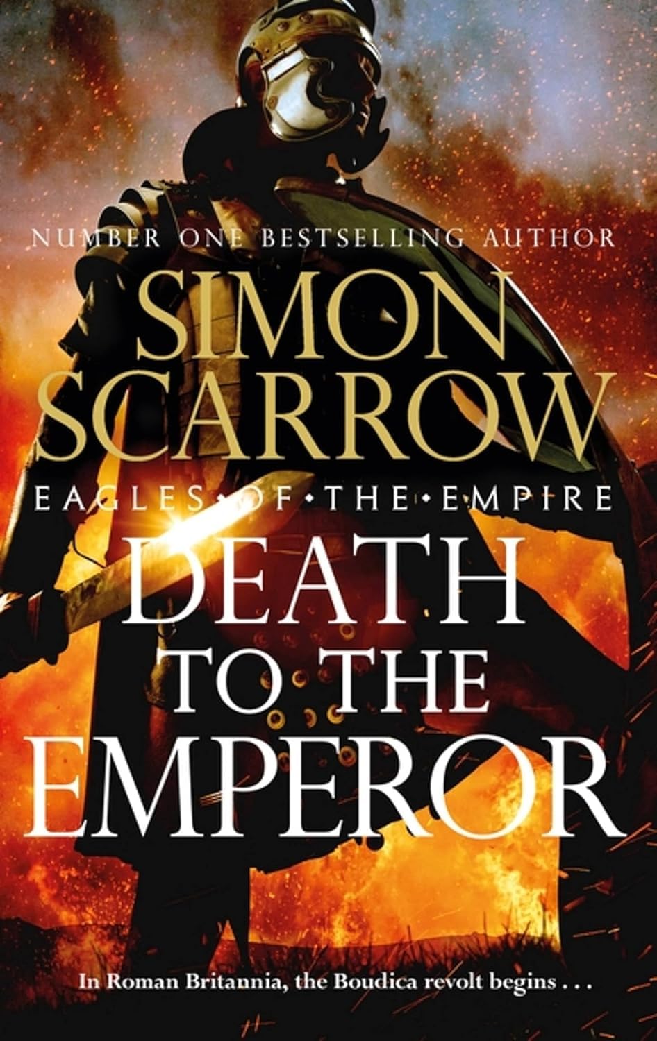 Death to the Emperor, Rebellion and Revenge of Rome paperback books fanned out showing spines