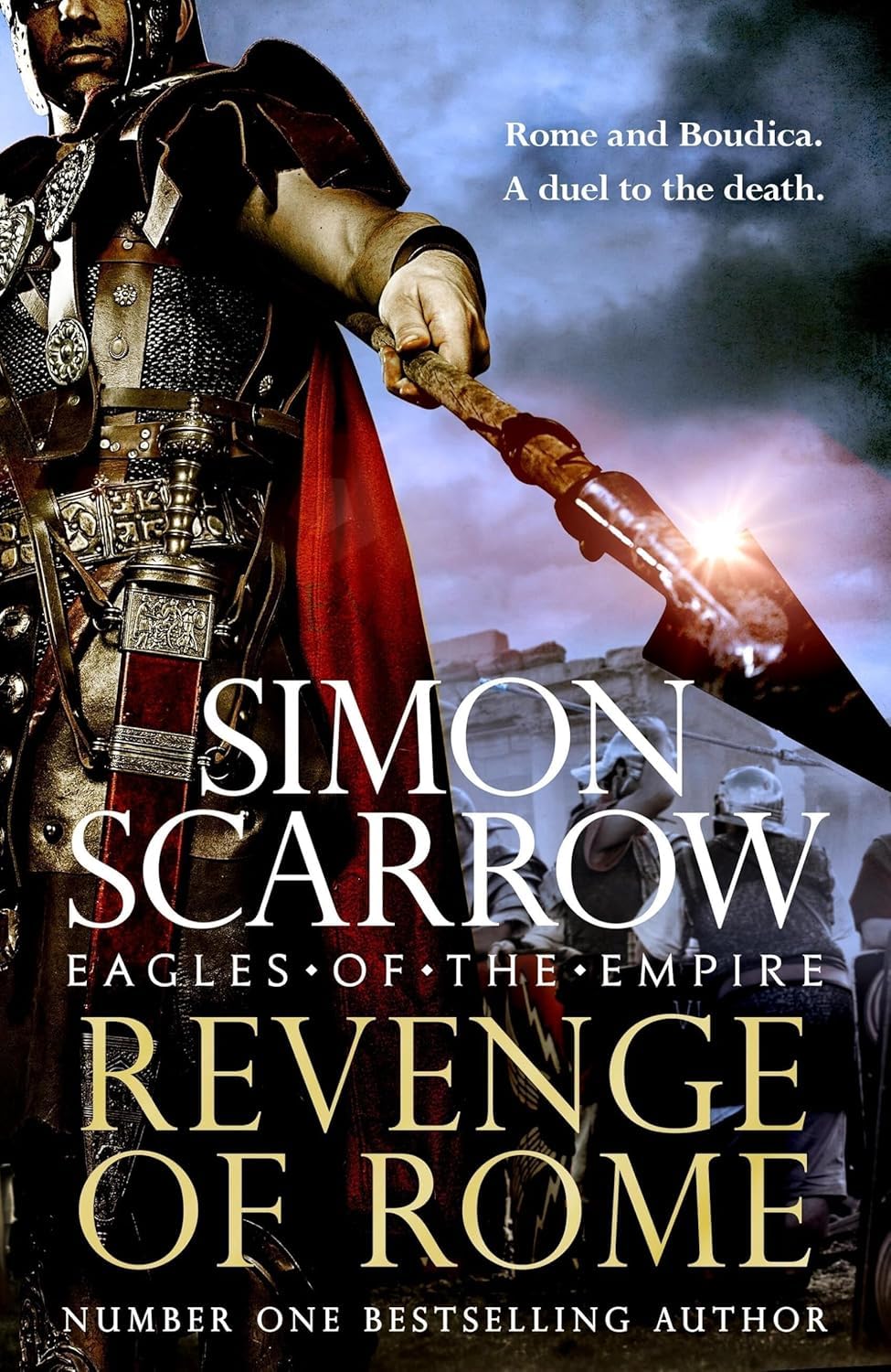 Close-up of Eagles of the Empire paperback set cover artwork by Simon Scarrow