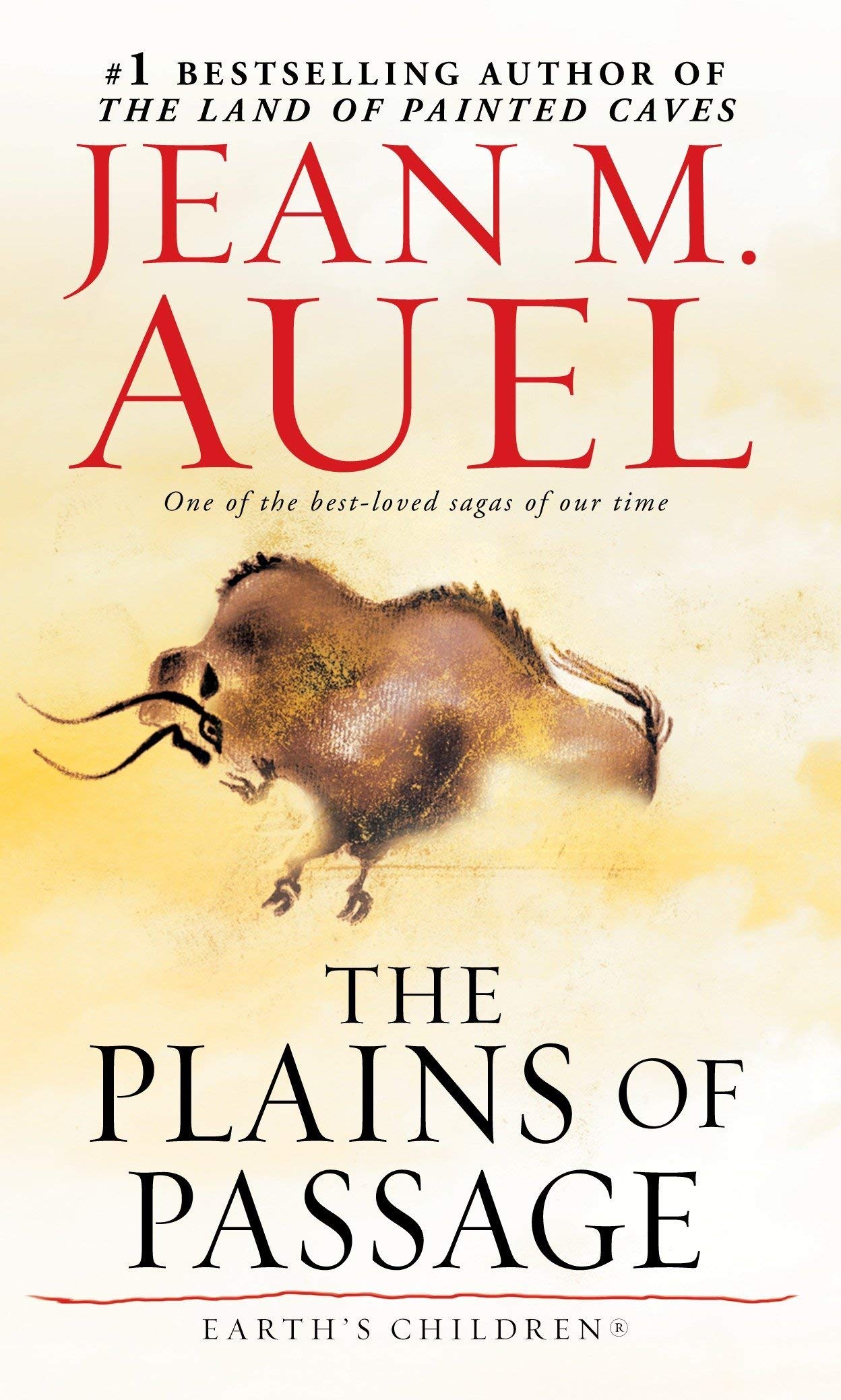 The Clan of the Cave Bear by Jean M. Auel, Earth's Children Book 1 mass market paperback cover
