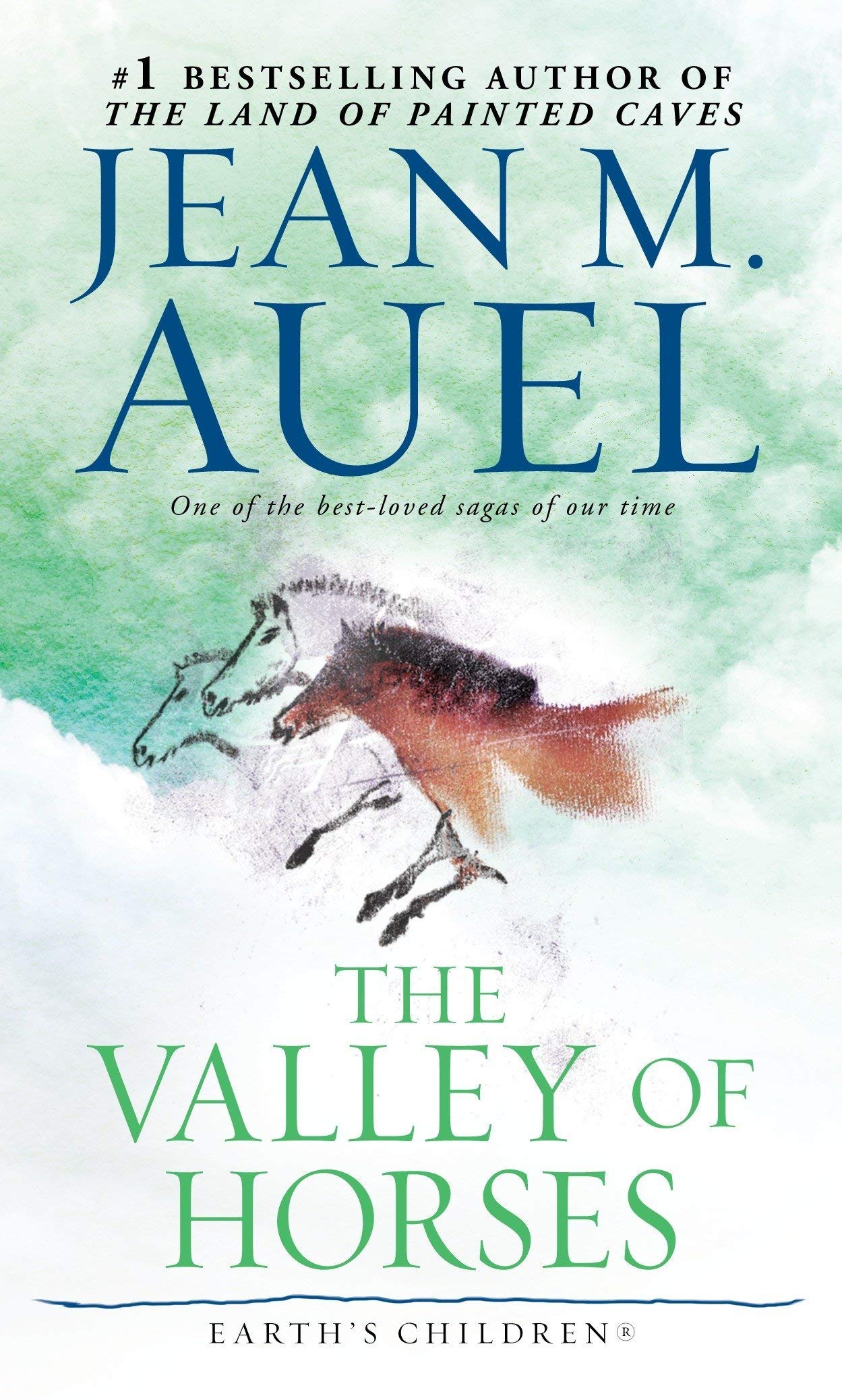 The Valley of Horses by Jean M. Auel, Earth's Children Book 2 mass market paperback cover