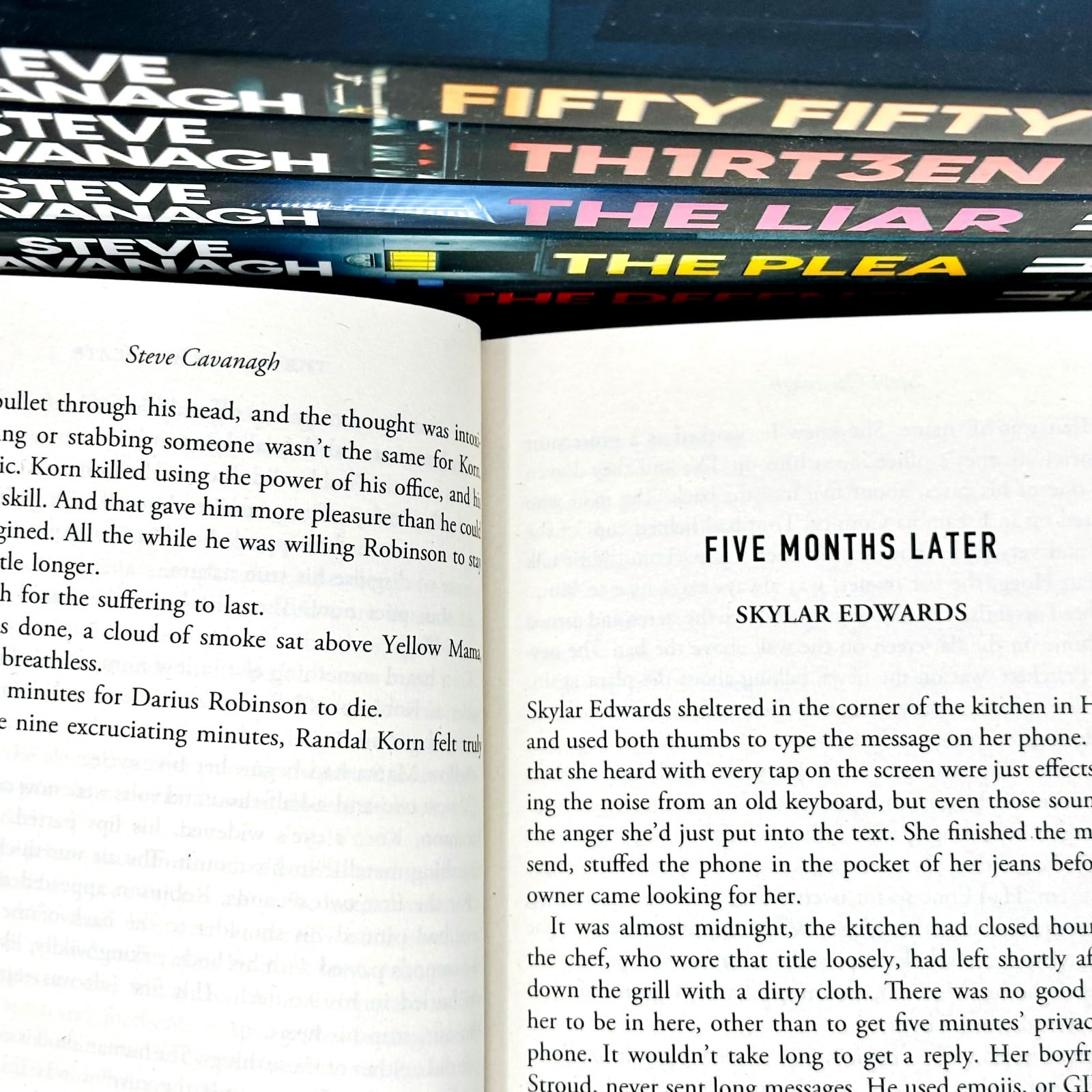 Fifty-Fifty and The Devil's Advocate paperback covers from the Eddie Flynn series