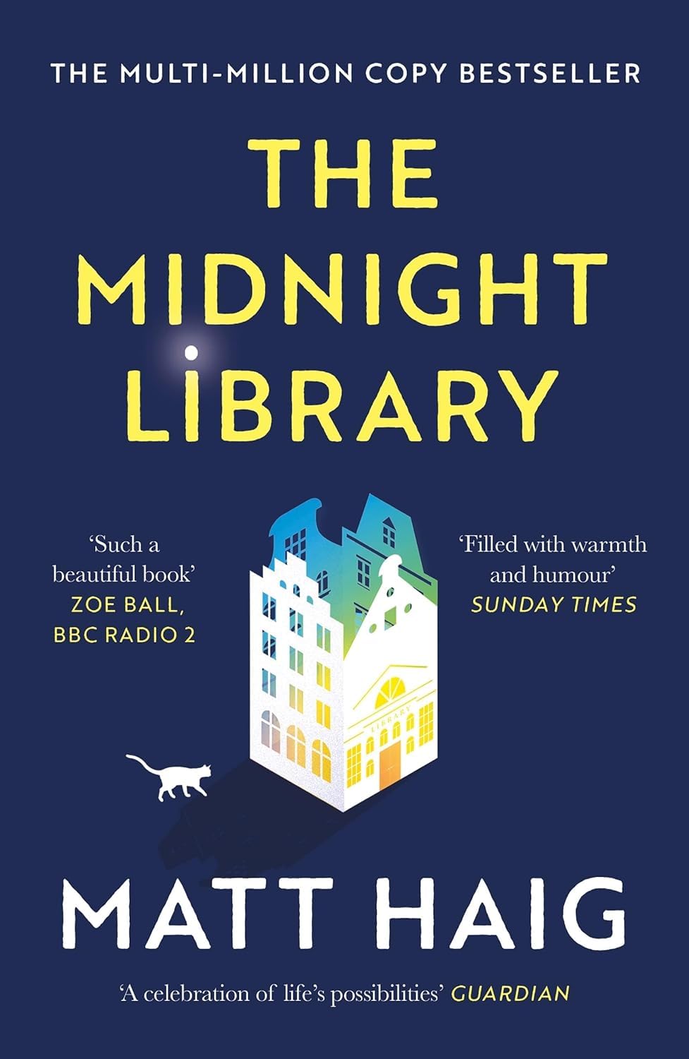 Stacked paperback spines of the Eleanor Oliphant, The Midnight Library, and Lessons in Chemistry fiction book set